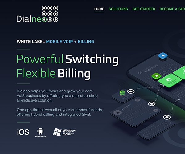 Dialneo Website Homepage Design