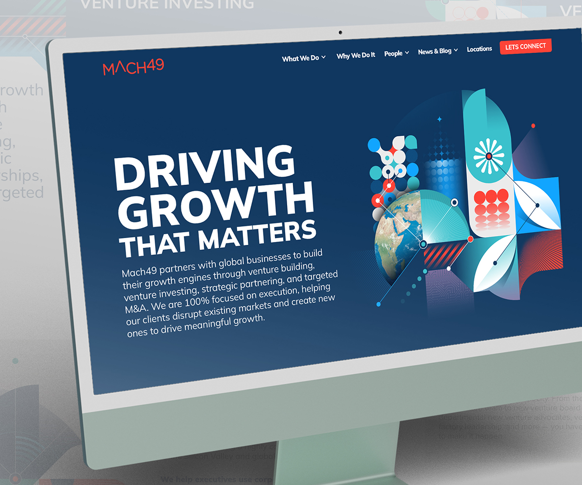 Mach49 Website Homepage Design