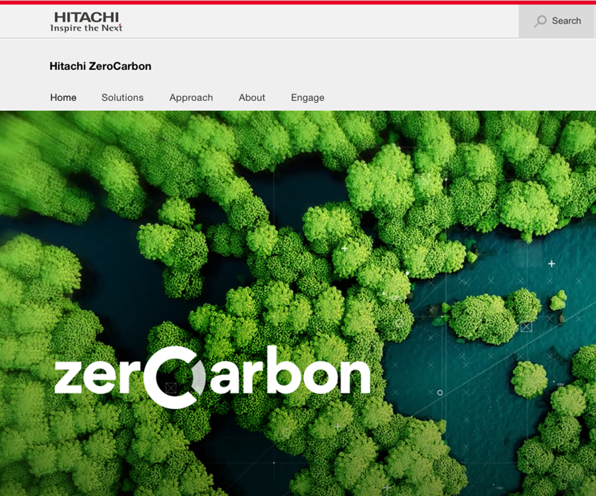 Hitachi ZeroCarbon Website